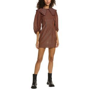GANNI Seersucker Shift Dress